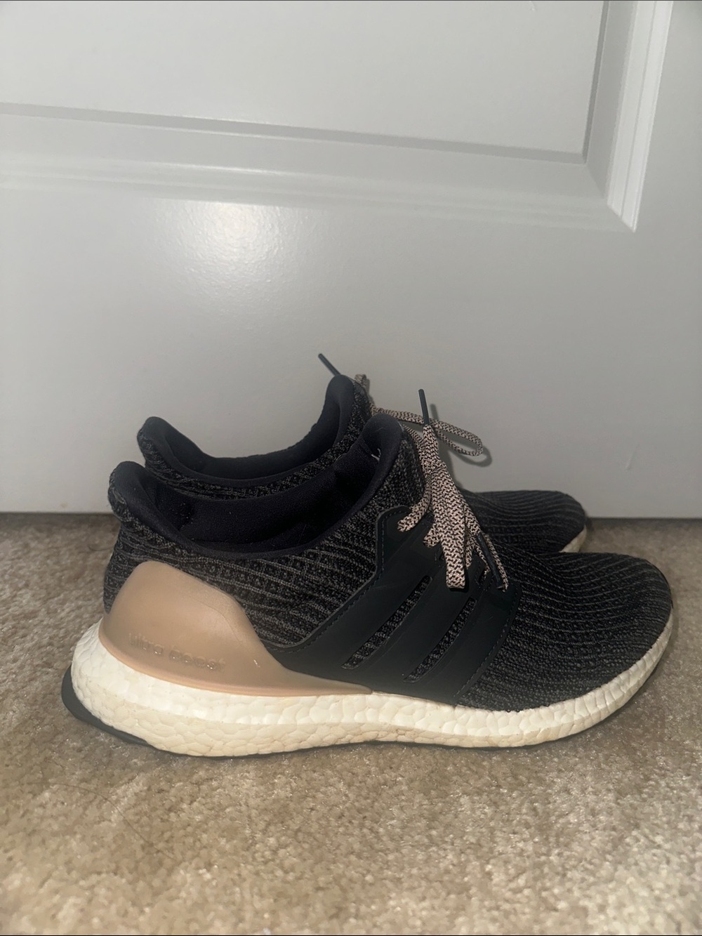 adidas ultra boost Women’s Black and Beige Running Shoes U.S Size 9.5